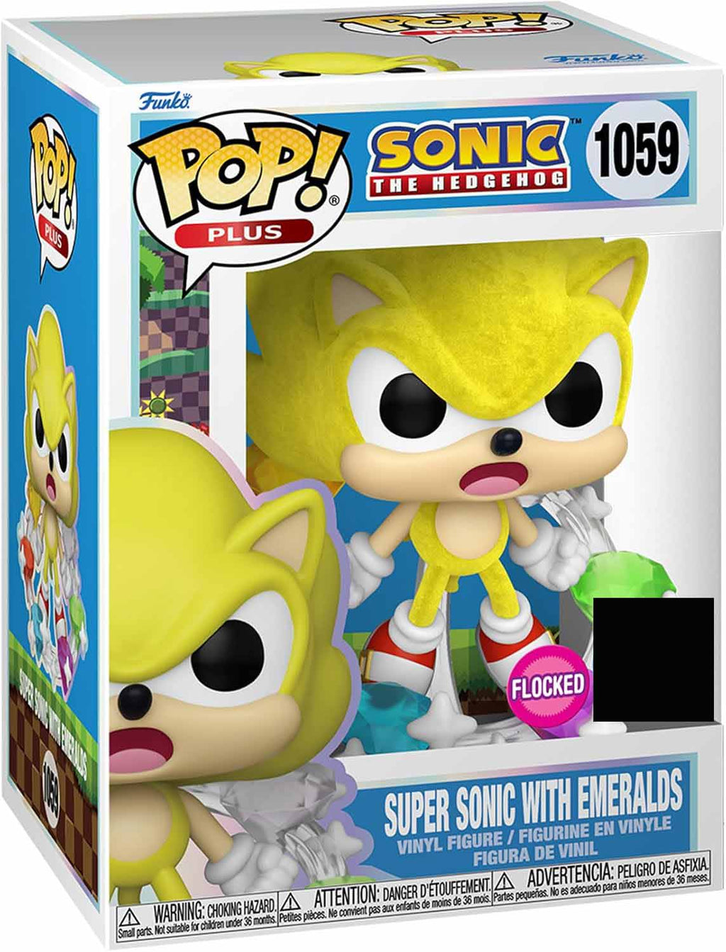 Pop Games Sonic The Hedgehog 3.75 Inch Action Figure Exclusive - Super Sonic with Emeralds #1059