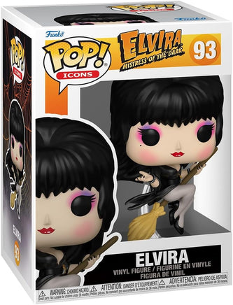 Pop Icons Elvira Mistress of The Dark 3.75 Inch Action Figure - Elvira On Broom #93