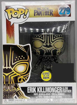 Pop Marvel Black Panther 3.75 Inch Action Figure Exclusive - Erik Killmonger Glow Panther #279