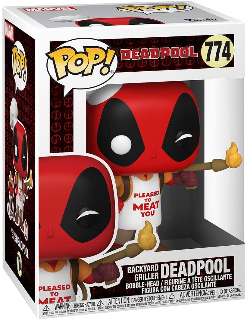 Pop Marvel Deadpool 3.75 Inch Action Figure - Backyard Griller Deadpool #774