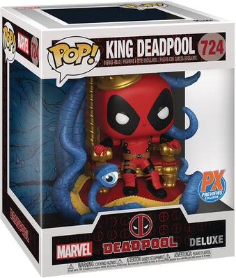 Pop Marvel Deadpool 3.75 Inch Action Figure Deluxe - King Deadpool #724