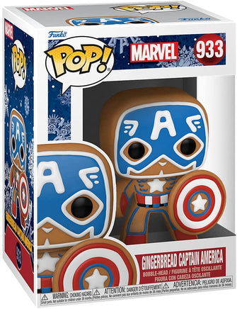 Pop Marvel 3.75 Inch Static Figure - Gingerbread Captain America #933