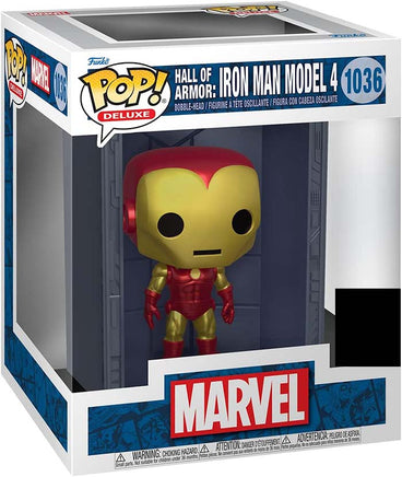 Pop Marvel Iron Man 6 Inch Static Figure Hall Of Armor Exclusive - Iron Man Model 4 #1036