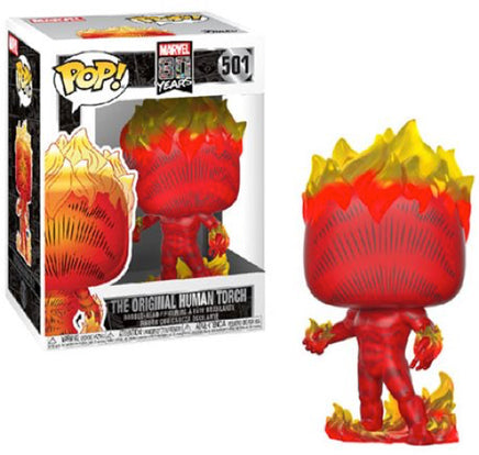 Pop Marvel 3.75 Inch Action Figure Marvel 80 Years - The Original Human Torch #501