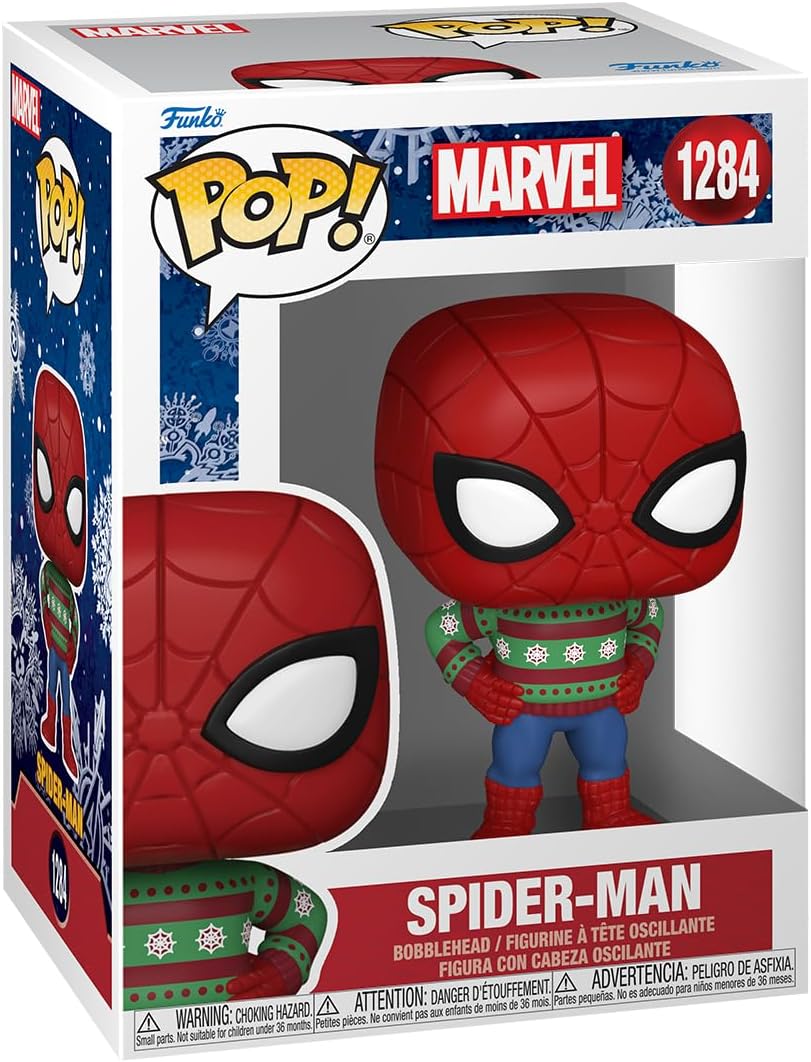 Pop Marvel Spider-Man Inch Action Figure Holiday Spider-Man