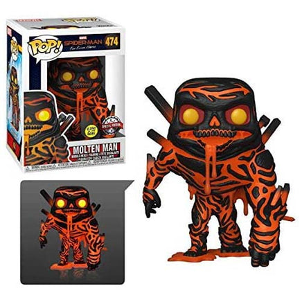 Pop Marvel Spider-Man No Way Home 3.75 Inch Static Figure Exclusive - Molten Man #474