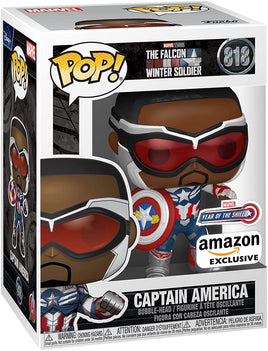 Pop Marvel The Falcon and the Winter Soldier 3.75 Inch Static Figure Exclusive - Captain America (Falcon) #818