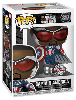 Pop Marvel The Falcon and the Winter Soldier 3.75 Inch Static Figure Exclusive - Captain America Sam Wilson #817