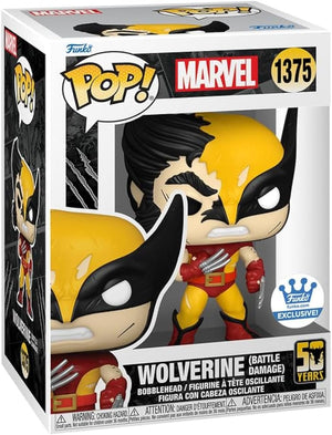 Pop Marvel X-Men 3.75 Inch Action Figure Exclusive - Wolverine Battle Damage #1375