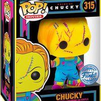 Pop Movies Bride Of Chucky 3.75 Inch Action Figure Exclusive - Black Light Chucky #315