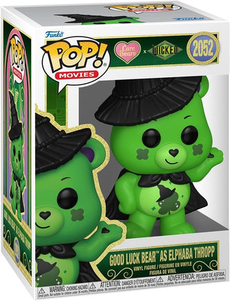 Pop Movies Care Bear X Wicked 3.75 Inch Action Figure - Good Luck Bear as Elphaba Thropp #2052