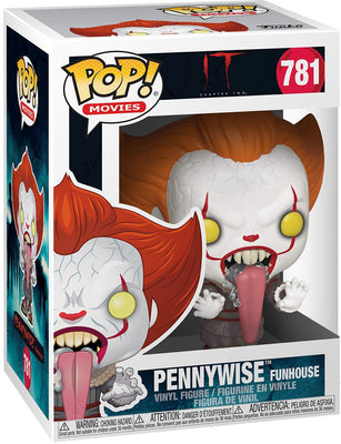 Pop Movies 3.75 Inch Action Figure IT - Pennywise With Funhouse #781