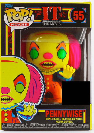 Pop Movies IT 3.75 Inch Static Figure Exclusive - Blacklight Pennywise #55