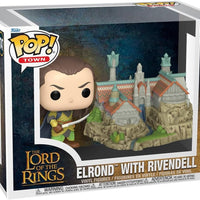 Pop Movies The Lord of The Rings 3.75 Inch Action Figure Pop Town - Elrond & Rivendell #1747