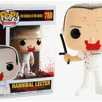 Pop Movies 3.75 Inch Action Figure The Silence Of The Lambs - Bloody Hannibal Lector with Baton #788