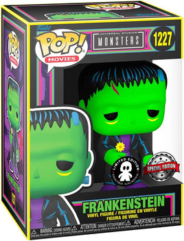 Pop Movies Universal Monsters 3.75 Inch Static Figure Exclusive - Black Light Frankenstein #1227