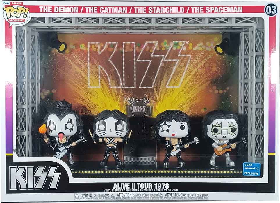 Pop Rocks KISS 3.75 Inch Action Figure 4-Pack - Alive Tour 1978