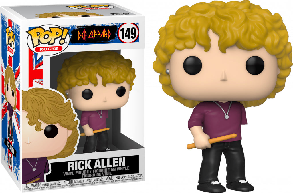 Pop Rocks 3.75 Inch Action Figure Def Leppard - Rick Allen #149