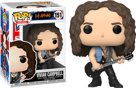 Pop Rocks 3.75 Inch Static Figure Def Leppard - Vivian Campbell #151