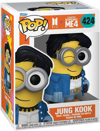 Pop Rocks Minions x BTS 3.75 Inch Action Figure - Minion Jung Kook #424