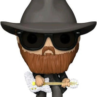 Pop Rocks ZZ Top 3.75 Inch Action Figure - Billy Gibbons Flocked #164