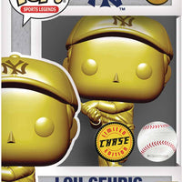 Pop Sports MLB Baseball 3.75 Inch Action Figure Exclusive - Lou Gehrig Gold #19 Chase