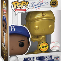 Pop Sports MLB Baseball 3.75 Inch Action Figure - Jackie Robinson Gold #42 Chase