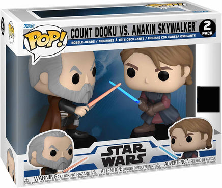 Pop Star Wars 3.75 Inch Action Figure 2-Pack Exclusive - Count Dooku vs Anakin
