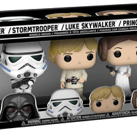 Pop Star Wars 3.75 Inch Action Figure 5-Pack Exclusive - Darth Vader, Stormtrooper, Luke Skywalker, Princess Leia and Chewbacca