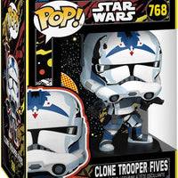 Pop Star Wars 3.75 Inch Action Figure - Clone Trooper Fives (Retro) #768