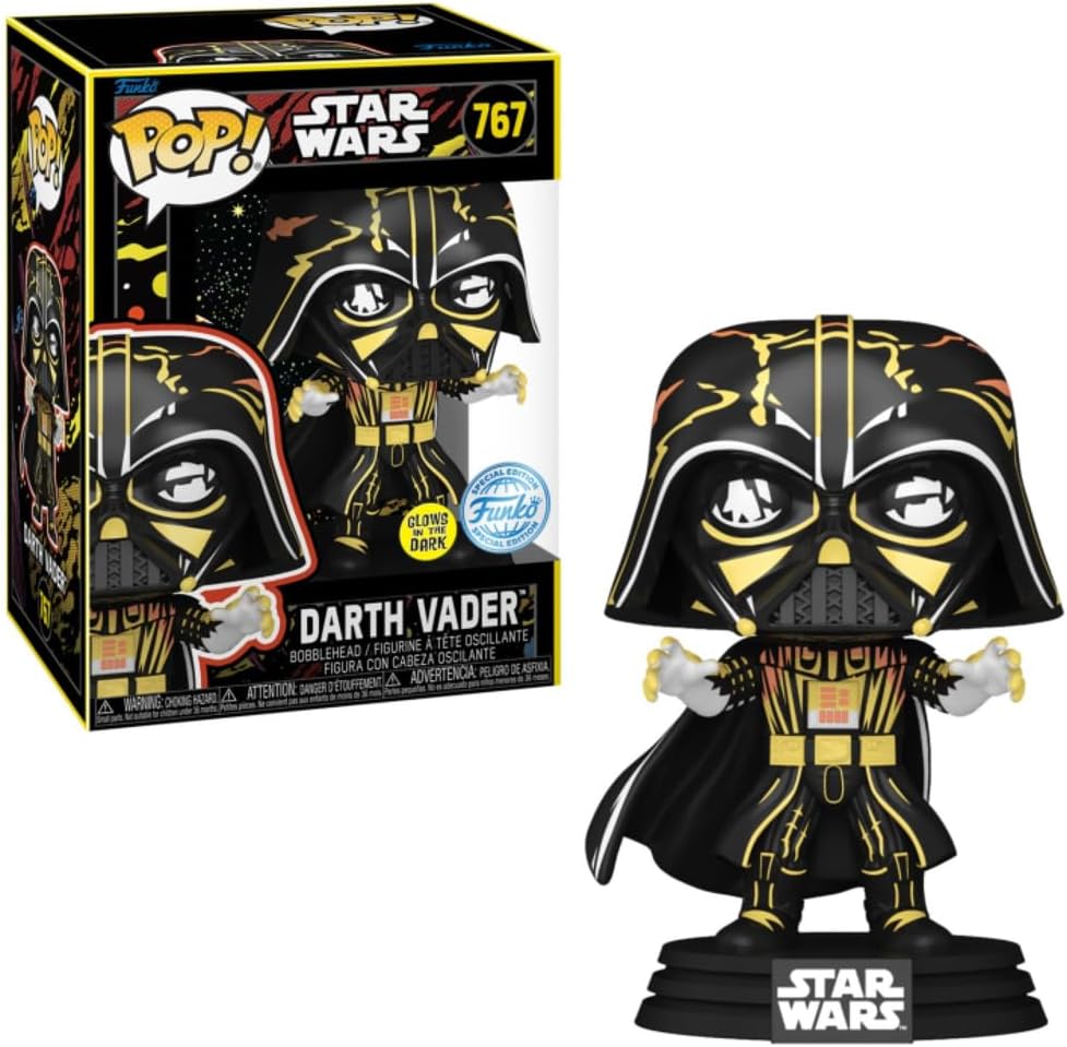 Pop Star Wars 3.75 Inch Action Figure Exclusive - Glows in The Dark Darth Vader #767