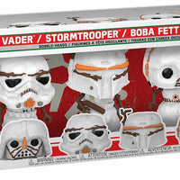 Pop Star Wars 3.75 Inch Action Figure Exclusive - Holiday Snowman 5-Pack
