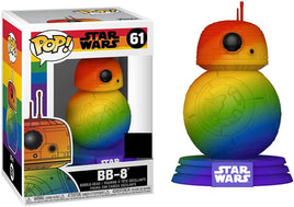 Pop Star Wars Pride 3.75 Inch Static Figure Exclusive - Rainbow BB-8 #61
