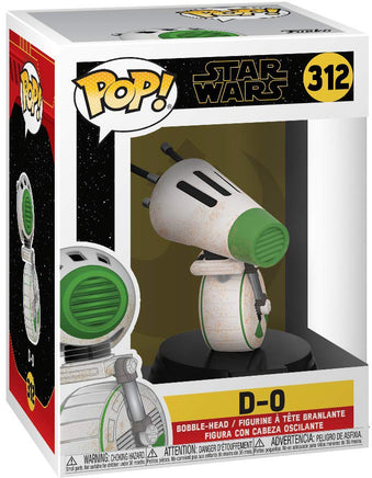 Pop Star Wars 3.75 Inch Action Figure Star Wars Rise Of Skywalker - D-O #312