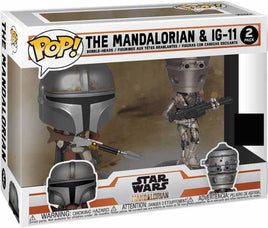 Pop Star Wars The Mandalorian 3.75 Inch Action Figure 2-Pack Exclusive - The Mandalorian & IG-11