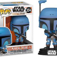 Pop Star Wars 3.75 Inch Action Figure The Mandalorian - Death Watch Mandalorian (Two Stripes) #354