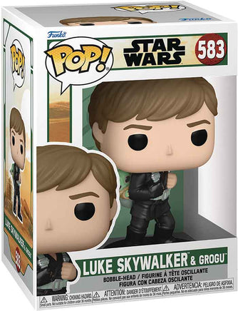 Pop Star Wars The Mandalorian 3.75 Inch Static Figure - Luke Skywalker & Grogu #583