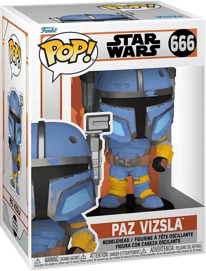 Pop Star Wars The Mandalorian 3.75 Inch Action Figure - Paz Vizsla #666