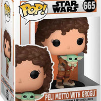 Pop Star Wars The Mandalorian 3.75 Inch Action Figure - Peli Motto with Grogu #665