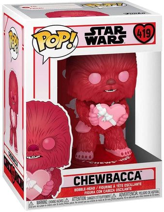 Pop Star Wars 3.75 Inch Static Figure - Valentines Chewbacca #419