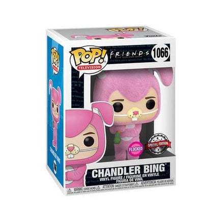 Pop Television Friends 3.75 Inch Static Figure Exclusive - Chandler Bing as Bunny Flocked #1066