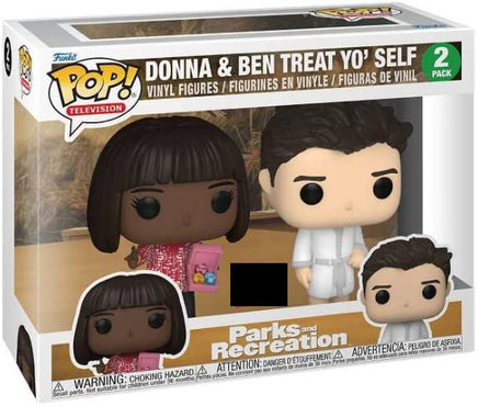 Pop Television Parks and Recration 3.75 Inch Static Figure 2-Pack - Donna & Ben Treat Yo Self