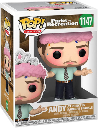 Pop Television Parks and Recreation 3.75 Inch Static Figure - Andy as Princess Rainbow Sparkle #1147