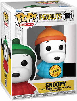 Pop Television Peanuts 3.75 Inch Action Figure Exclusive - Snoopy in Puffer Jacket #1681 Chase