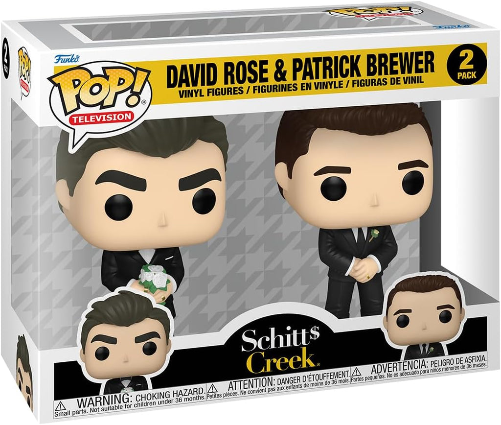 Pop Television Schitt's Creek 3.75 Inch Action Figure 2-Pack - David Rose & Patrick Brewer