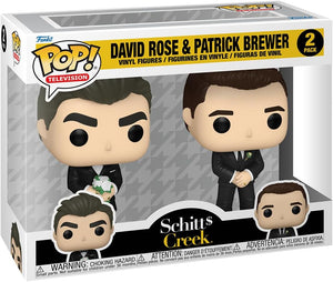 Pop Television Schitt's Creek 3.75 Inch Action Figure 2-Pack - David Rose & Patrick Brewer