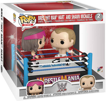 Pop WWE Wrestlemania 3.75 Inch Static Figure 2-Pack - Bret Hart & Shawn Michaels
