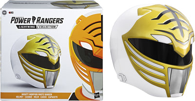 Power Rangers Lightning Collection Life Size Helmet Roleplay Replica - White Ranger Helmet Reissue