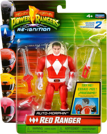 Power Rangers Re-Ignition 6 Inch Action Figure Auto Morphin - Red Ranger