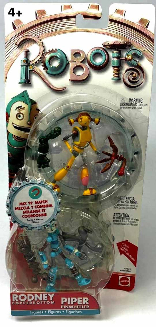 Robots Action Figure - Rodney Copperbottom and Piper Pinwheeler (Sub S ...